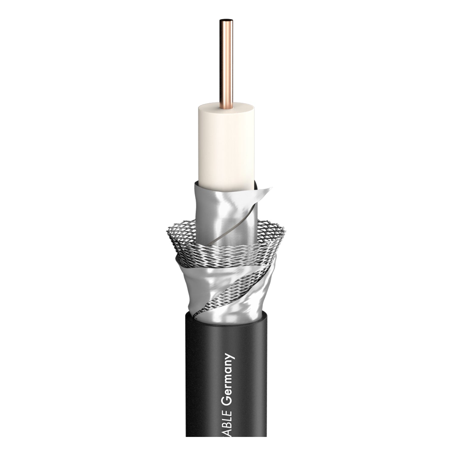 SDI kabelis SAT-CABLE HD/UHD/DIGI PRO SERIES SC-ASTRAL HD/UHDx 1,60; PE Ø 10,30 mm; juodas - 500 m ritė