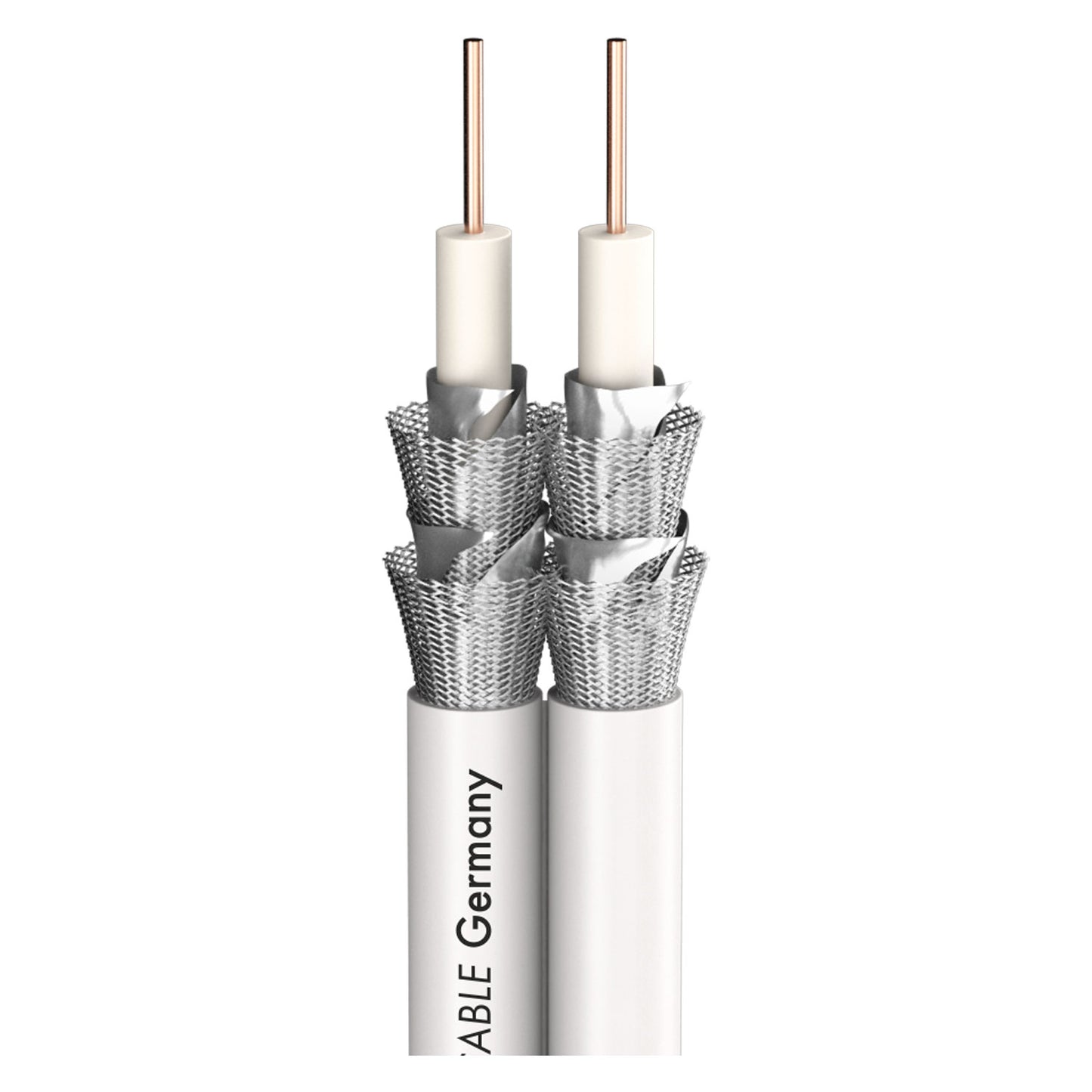 SAT-CABLE HD/UHD/DIGI PRO SERIES SC-ASTRAL HD/UHD; 2 x 0,80; PVC; baltas