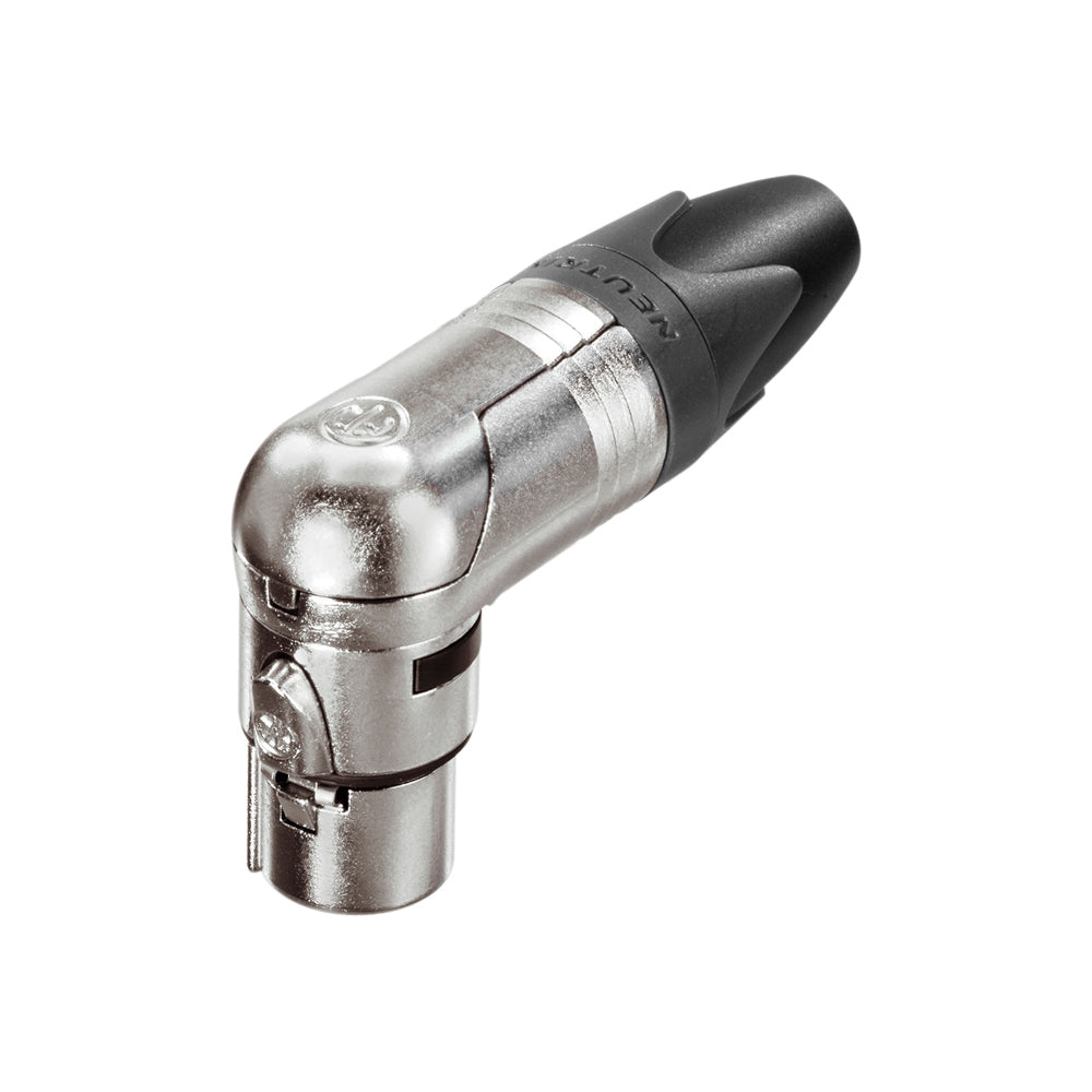 NEUTRIK® XLR, 5-pol , metal-, Soldering-lizdas jungtis, sidabrinis plated contact(s), angled, nickel