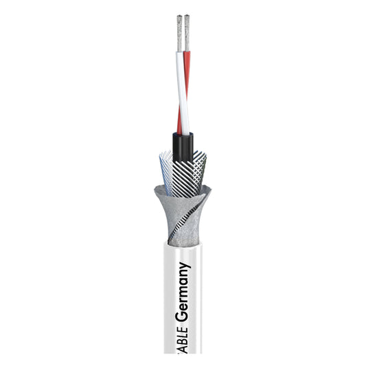 Mikrofono kabelis SC-AQUA MARINEX MIKRO; 2 x 0,14 mm²; baltas