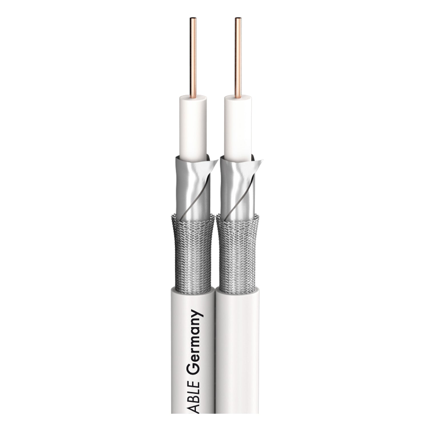 SAT-CABLE HD/UHD/DIGI PRO SERIES SC-ASTRAL HD/UHD; 2 x 0,80; PVC; baltas