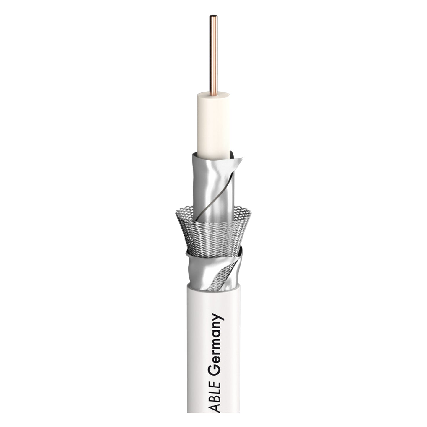SDI kabelis SAT-CABLE HD/UHD/DIGI PRO SERIES SC-ASTRAL HD/UHDx 0,80; PVC Ø 5,60 mm; baltas - 500 m ritė