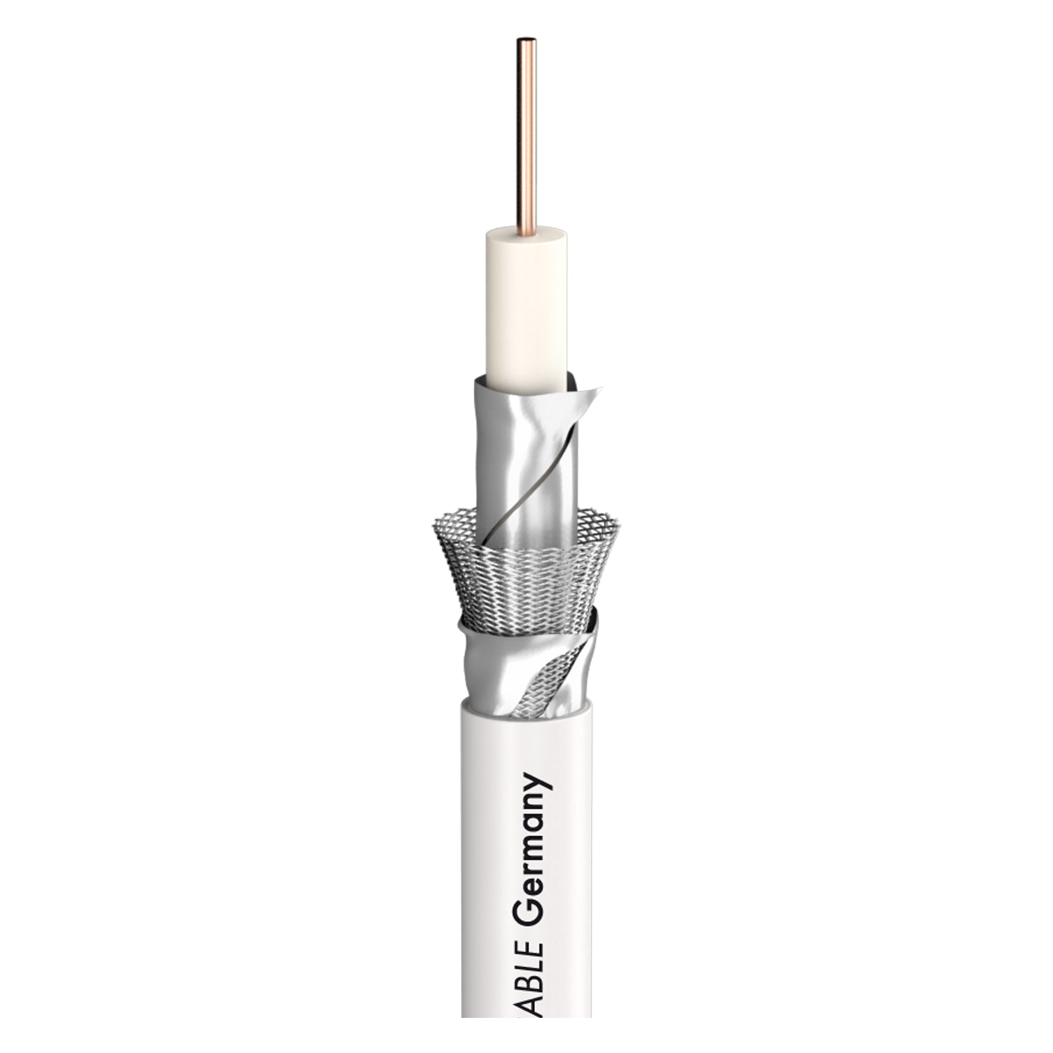 SDI kabelis SAT-CABLE HD/UHD/DIGI PRO SERIES SC-ASTRAL HD/UHDx 0,80; PVC Ø 5,60 mm; baltas - 500 m ritė