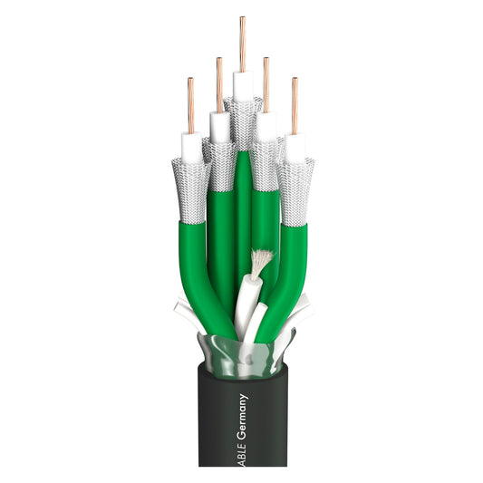 SDI kabelis 12G SC-Vector Plus 5; 1 x 1,20; PVC self-extinguishing Ø 22,10 mm; juodas - 300 m ritė