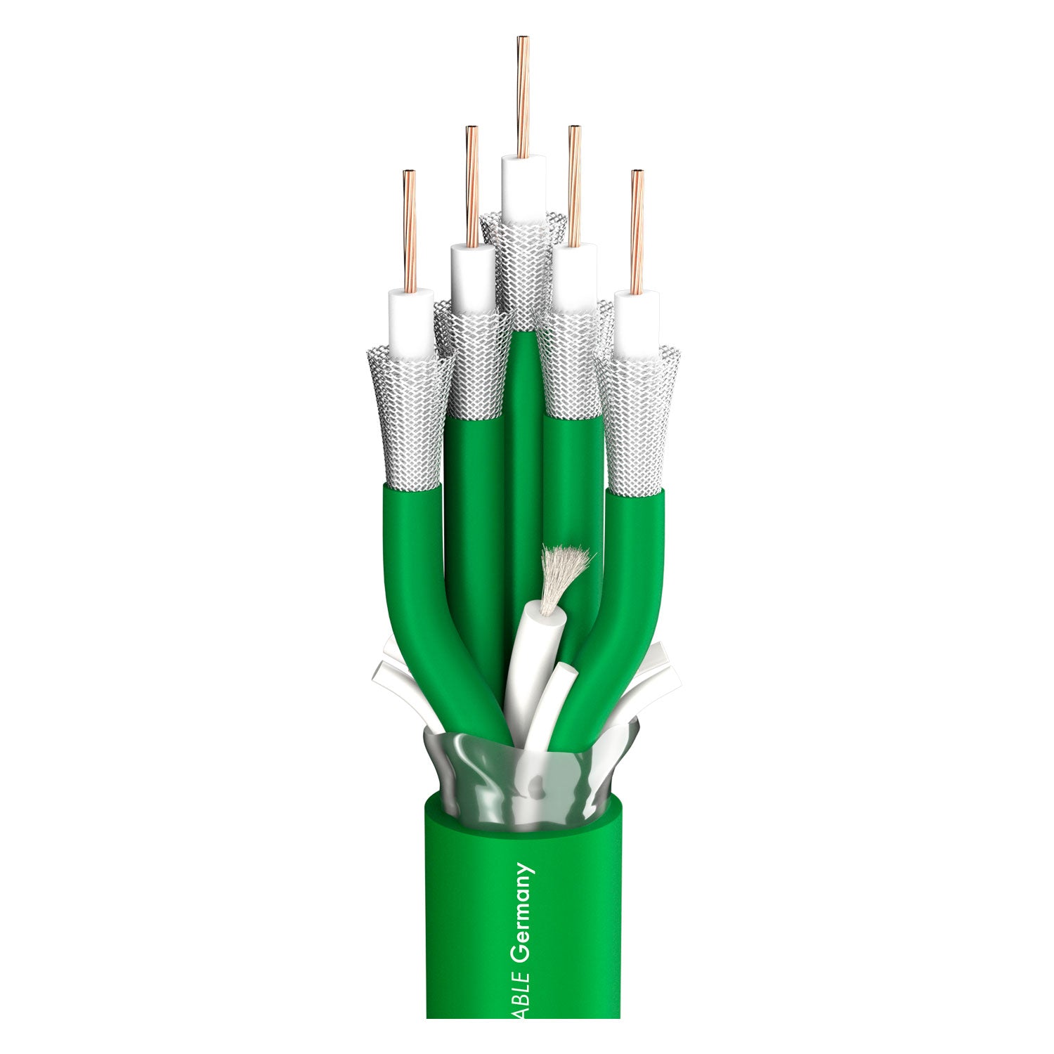 Vaizdo kabelis SC-Vector Plus 5; 1 x 1,20; PVC self-extinguishing Ø 22,10 mm; žalias