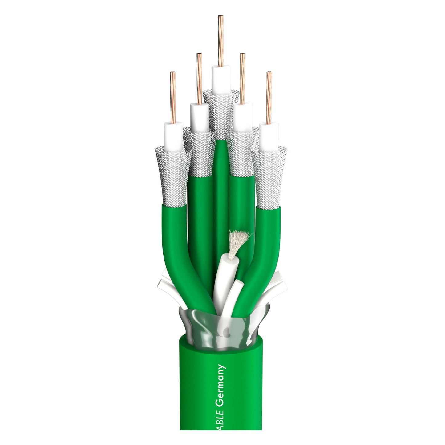 SDI kabelis 12G SC-Vector Plus 5; 1 x 1,20; PVC self-extinguishing Ø 22,10 mm; žalias - 200 m ritė