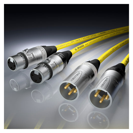 Nf-phonocable stereo pair Epilogue QuadCore HighEnd, 4 x 0,14 mm² | EMC Special XLR / EMC Special XLR, NEUTRIK®