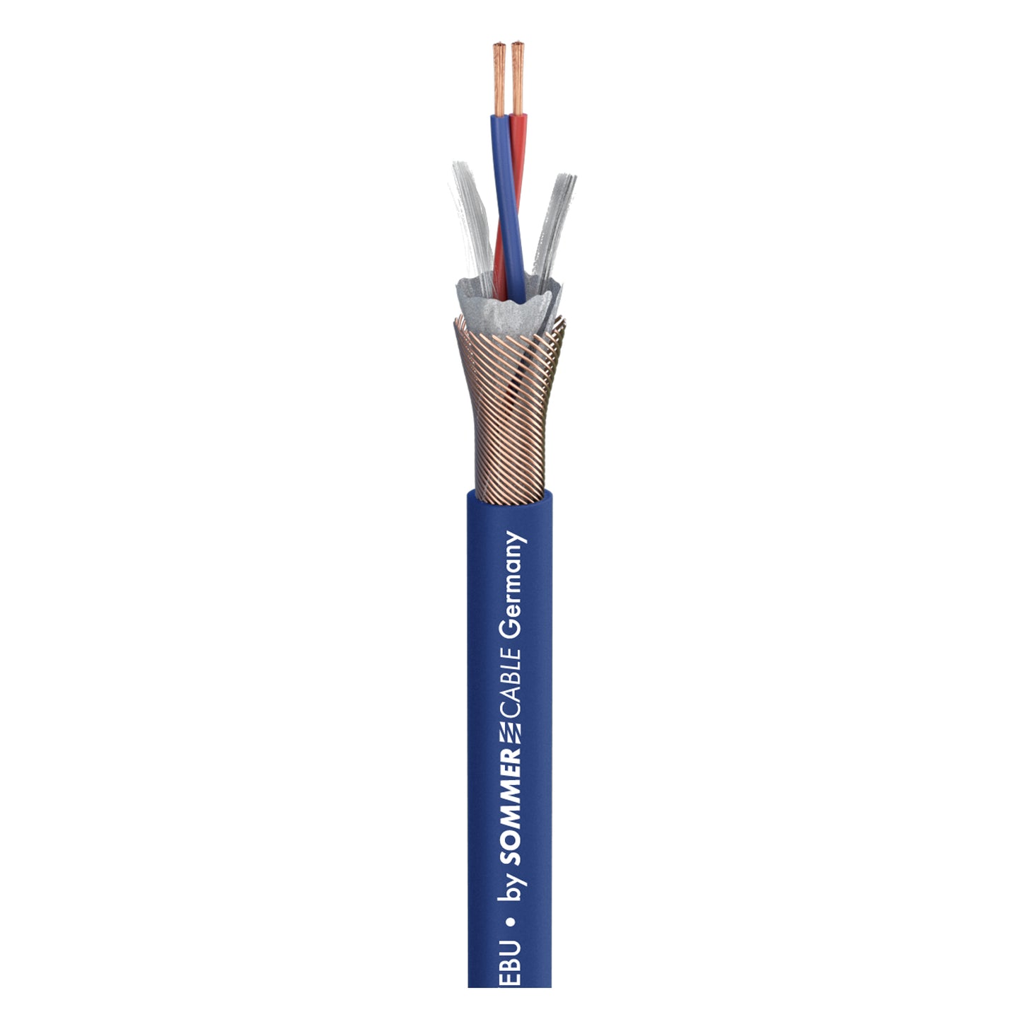 Mikrofono kabelis SC-MICRO-STAGE; 2 x 0,14 mm²; PVC Ø 5,80 mm; mėlynas - 500 m ritė