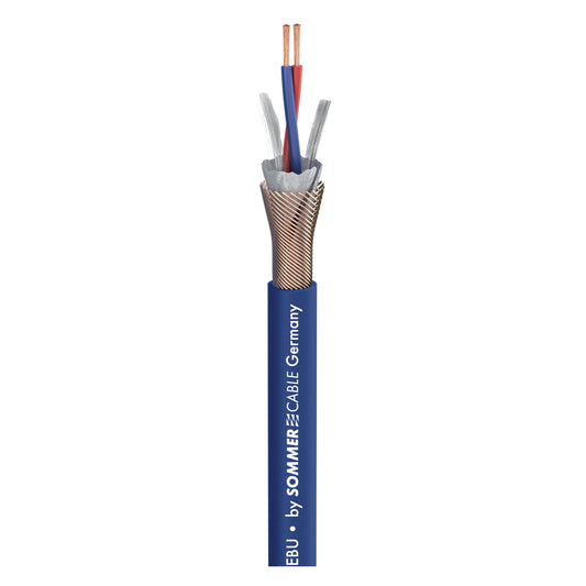 Mikrofono kabelis SC-MICRO-STAGE; 2 x 0,14 mm²; PVC Ø 5,80 mm; mėlynas - 500 m ritė