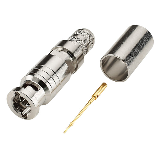 TELEGÄRTNER MINI BNC crimp-kištukas jungtis, tiesi, nickel