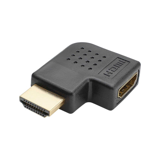 Adapter | HDMI kištukas/HDMI lizdas kampinė, juodas
