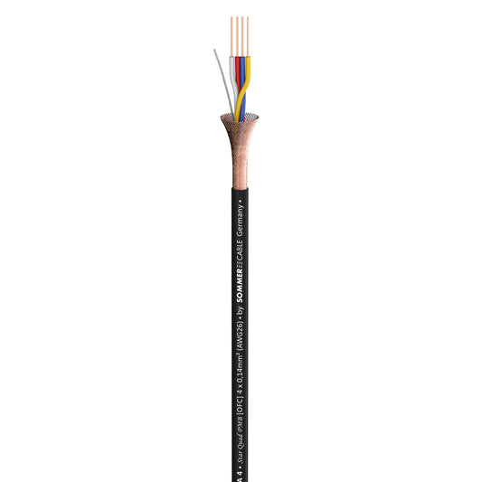 Patch & Microphone Cable SC-CICADA 4; 4 x 0,14 mm²; PUR Master-Blend Ø 3,40 mm; juodas - 100 m ritė