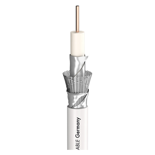 SDI kabelis SAT-CABLE HD/UHD/DIGI PRO SERIES SC-ASTRAL HD/UHDx 1,00; PVC Ø 6,80 mm; baltas; Eca - 500 m ritė