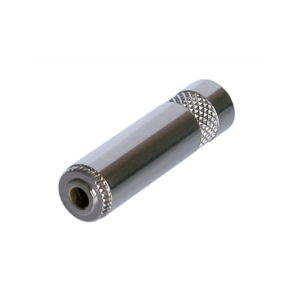 REAN jack (3,5mm), 3-pole , metal-, Soldering-lizdas jungtis, nickel plated contact(s), tiesi, nickel
