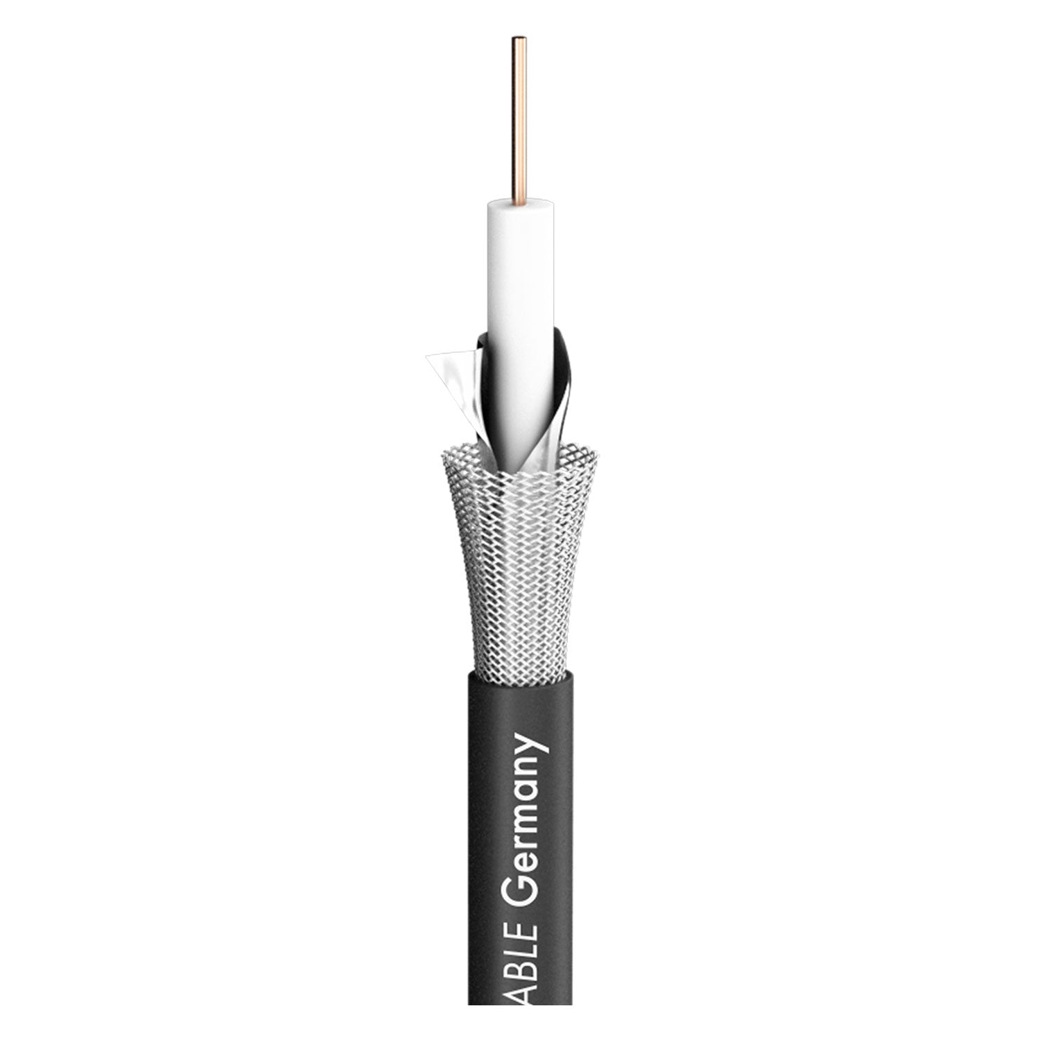 SDI kabelis 12G SC-Slimline; 1 x 0,60; PVC Ø 4,20 mm; juodas - 500 m ritė