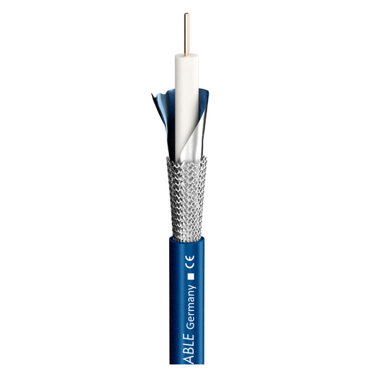 SDI kabelis 12G SC-Vector (RCB) CPR-Version; 1 x 0,80; FRNC Ø 6,00 mm; mėlynas; Dca - 100 m ritė