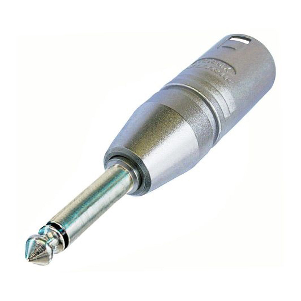 NEUTRIK® Adapter | jack mono/XLR 3-pole kištukas tiesi, pilkas