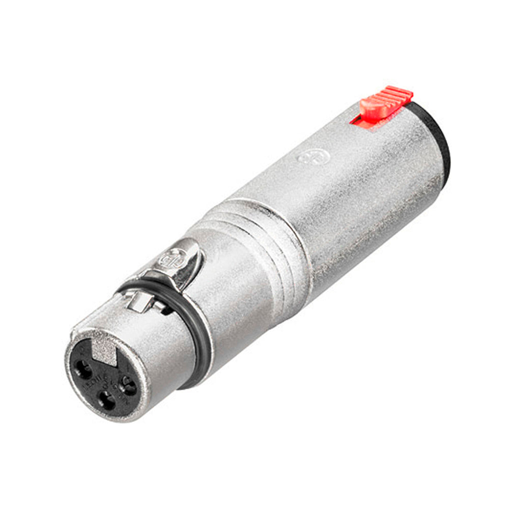 NEUTRIK® Adapter | lizdas stereo jack/XLR 3-pole lizdas tiesi, pilkas