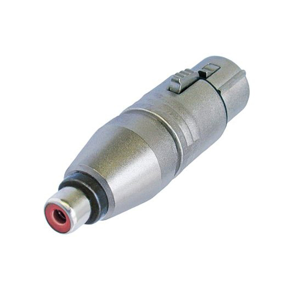 NEUTRIK® Adapter | RCA lizdas/XLR 3-pole lizdas tiesi, pilkas