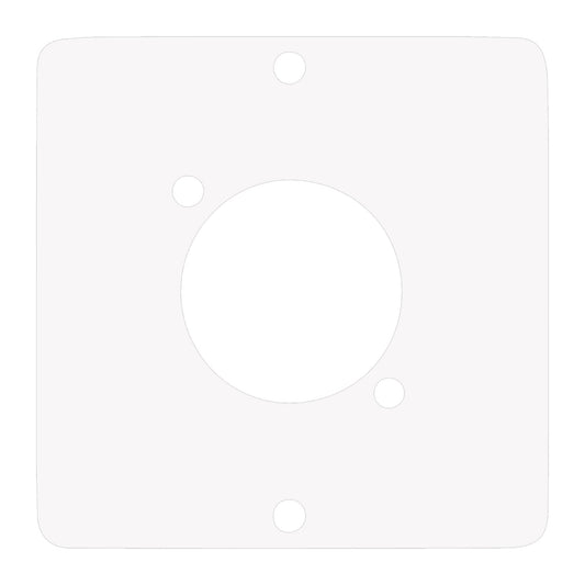Module with 1 x D-Series cutout , scale: 50x50 mm, stainless steel, colour: baltas