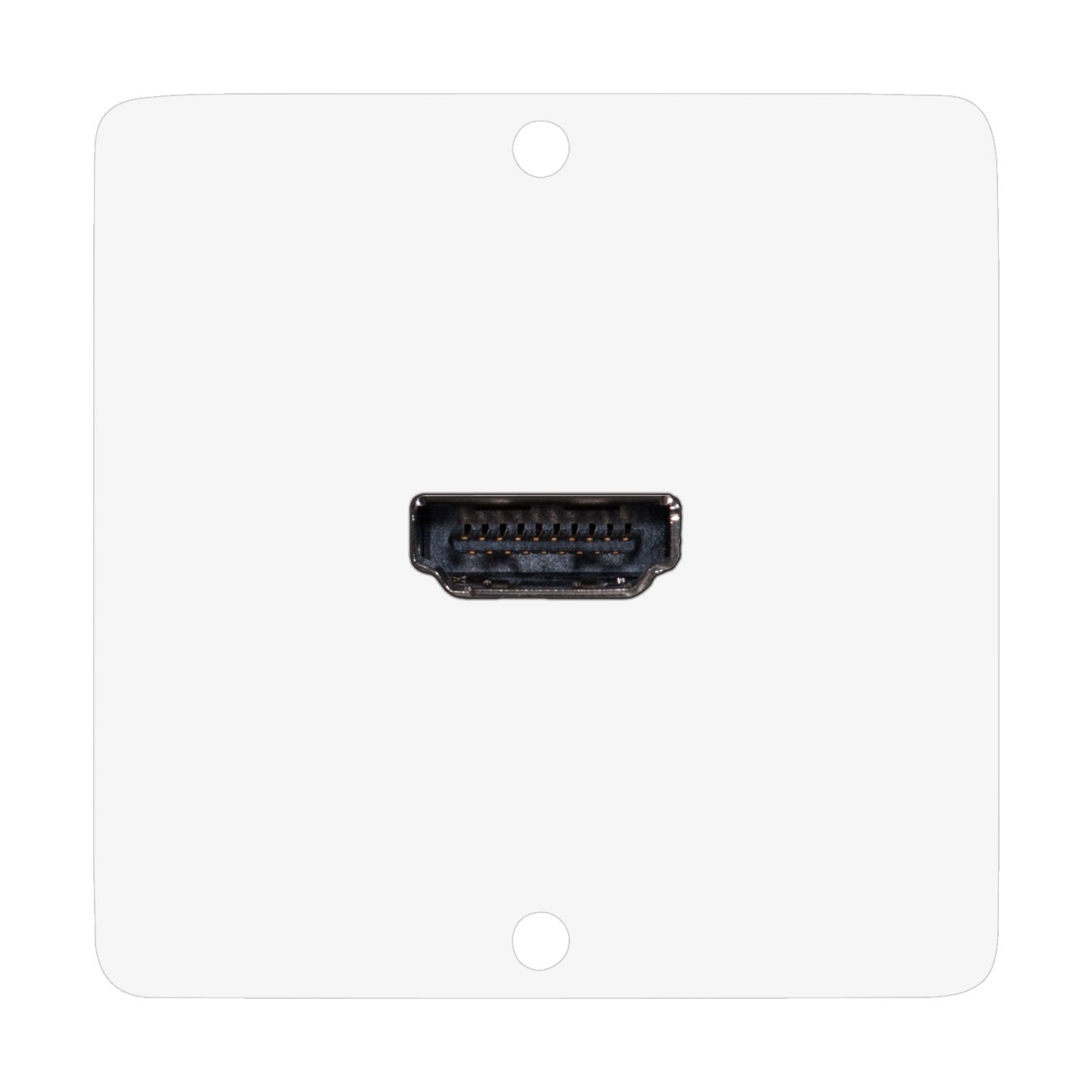 connection-modul HDMI fem. —> HDMI kištukas 0,30 m, scale: 50x50 mm, stainless steel, colour: baltas