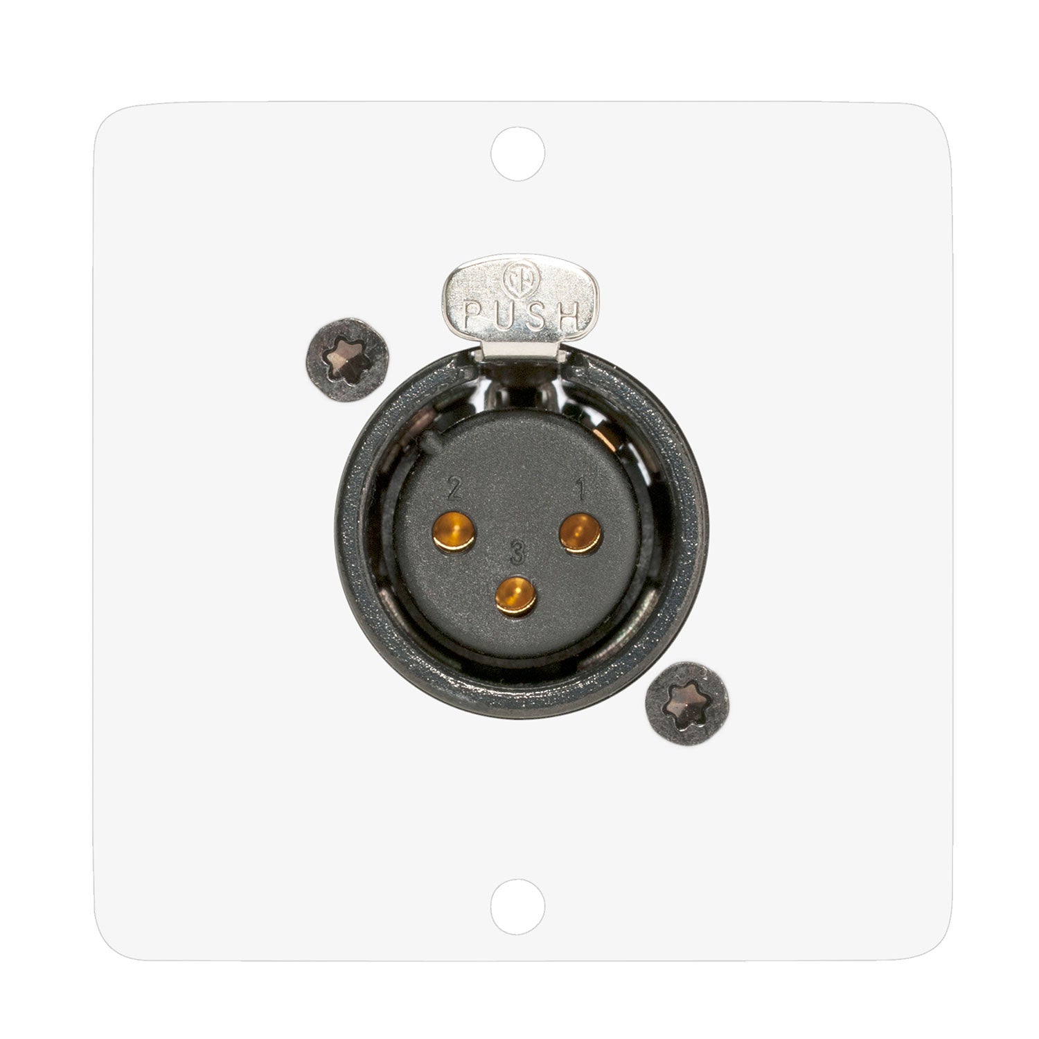connection-modul 4-way button module, EIB / KNX with LED lighting, incl. ETS application, buttons & LED‘s freely allocatable via software, cabling via EIB / KNX bus terminals, scale: 50x50 mm, stainless steel, colour: baltas