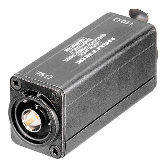 NEUTRIK® Adapter | XLR lizdas/BNC lizdas tiesi, juodas