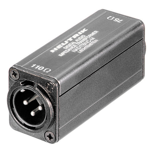 NEUTRIK® Adapter | XLR kištukas/BNC lizdas tiesi, juodas