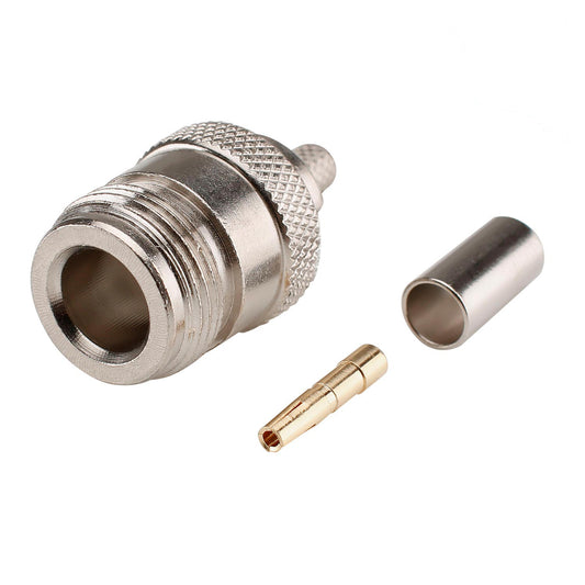 Telegärtner RG58 crimp-lizdas jungtis, tiesi