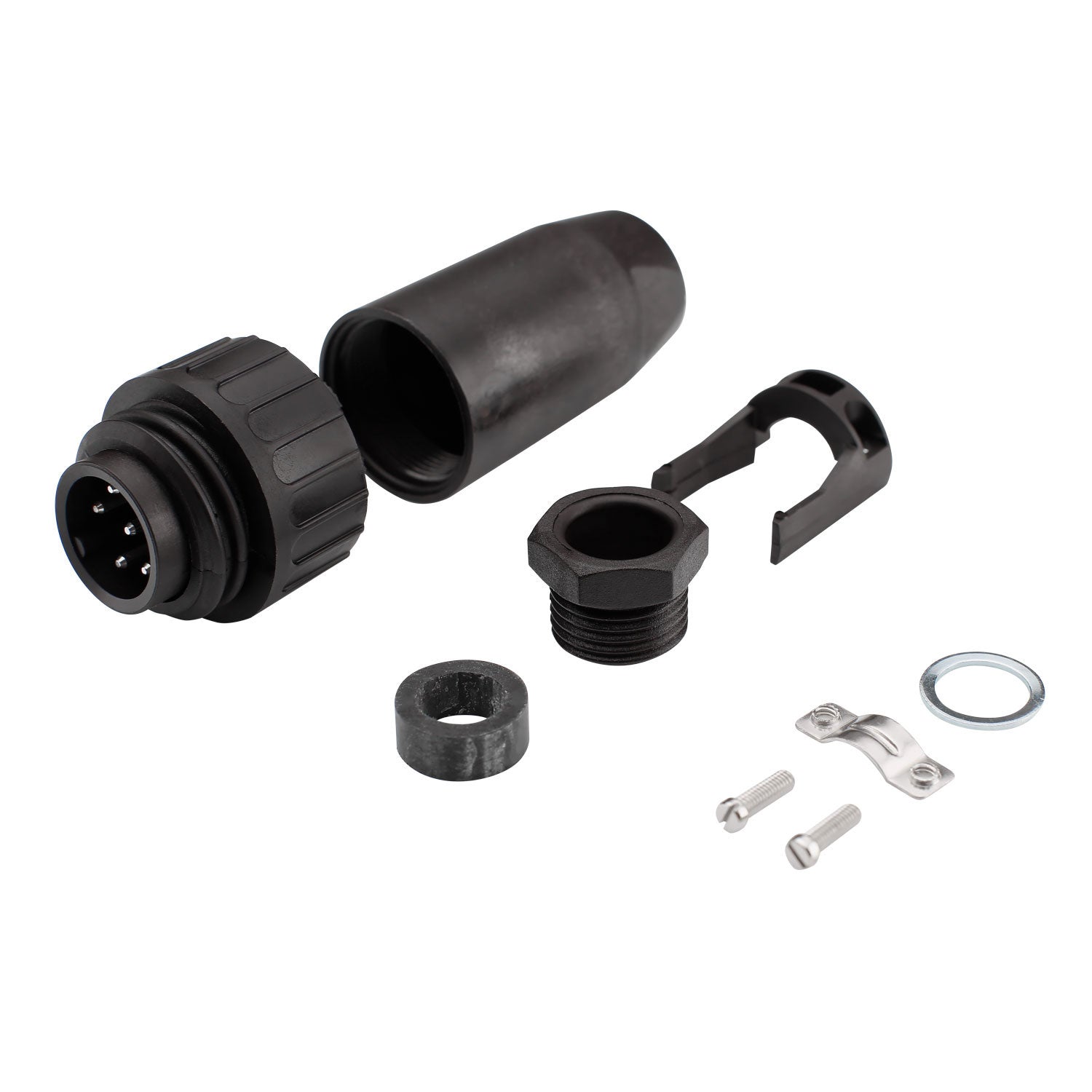 Amphenol C16-1, 6+PE round kabelio kištukas, tiesi, 1 pc