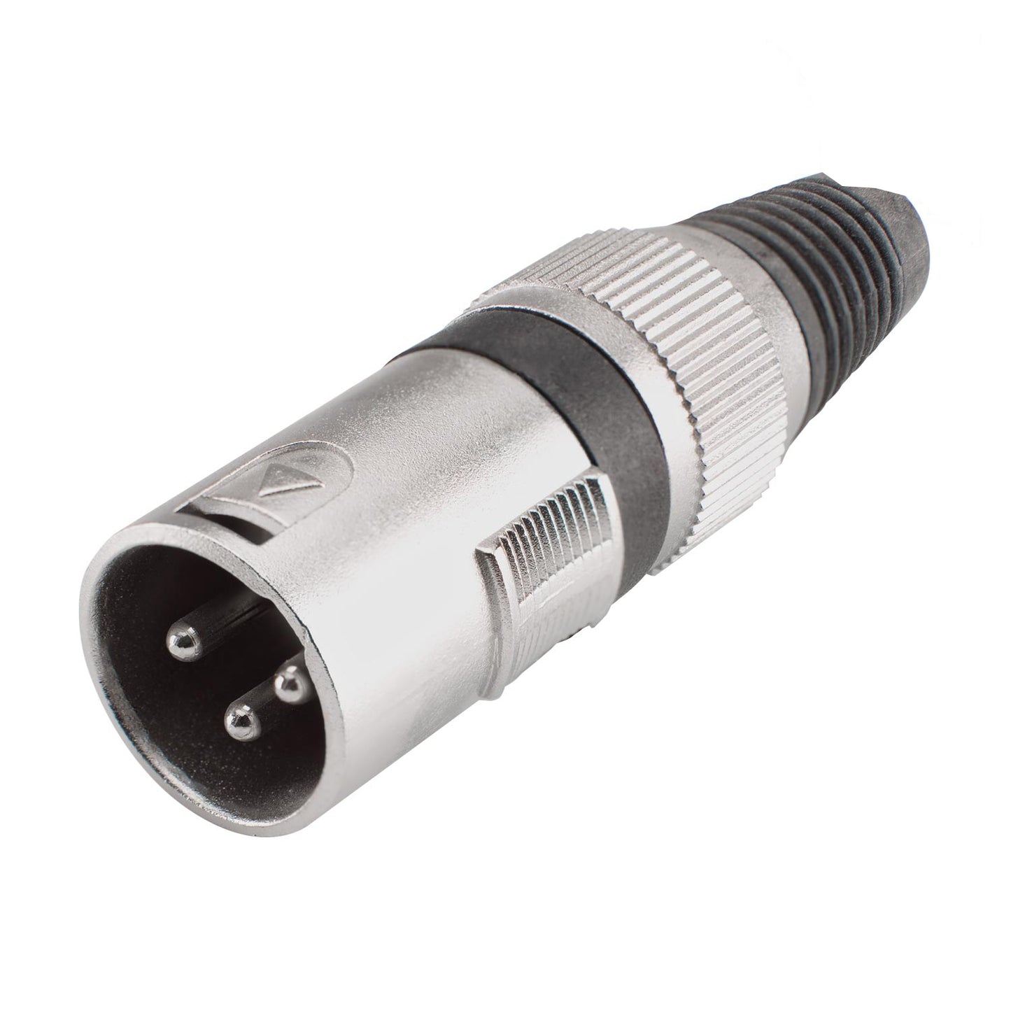 XLR, 3-pole , metal-, Soldering-kištukas jungtis, tiesi