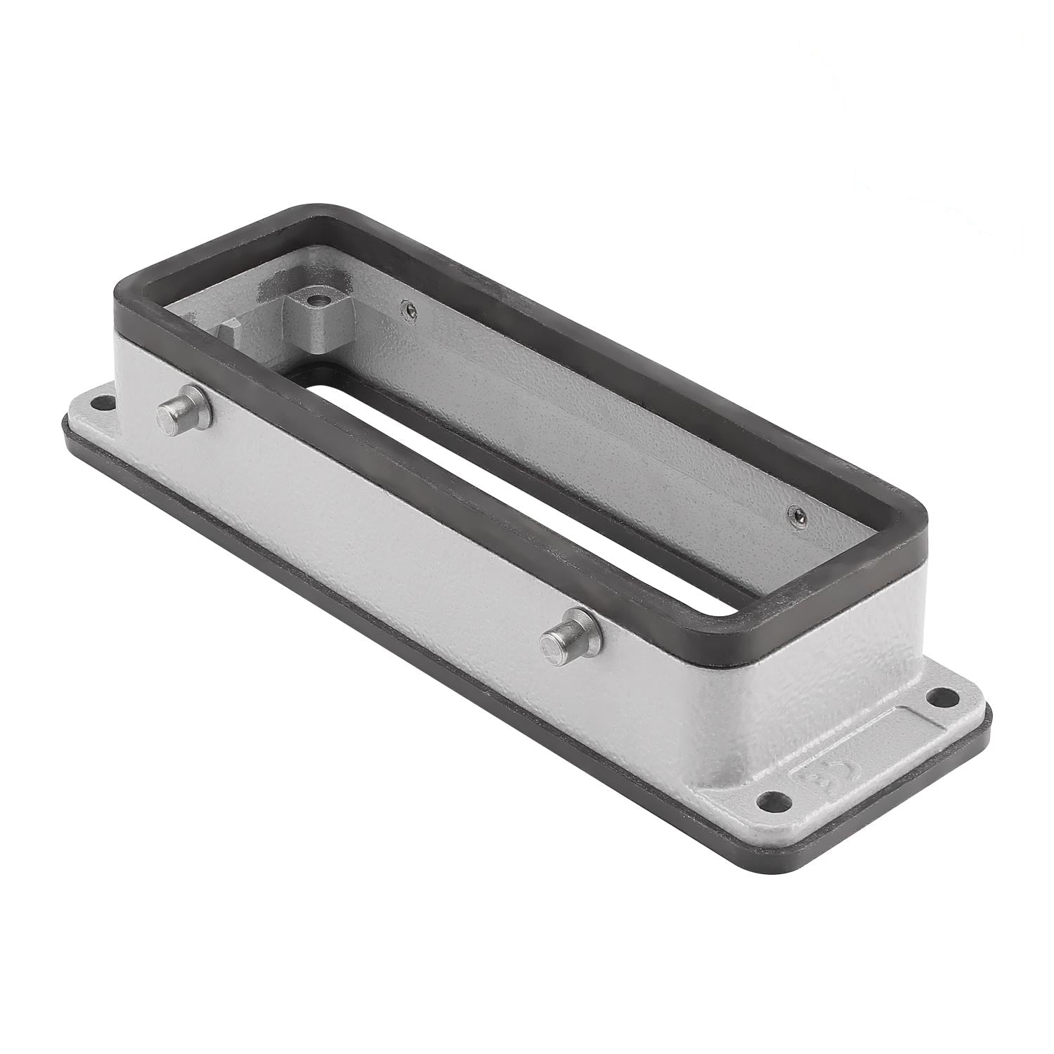 ILME rectangle MP 24, metal-, Add-on housing, flat, 4 bolts, pilkas