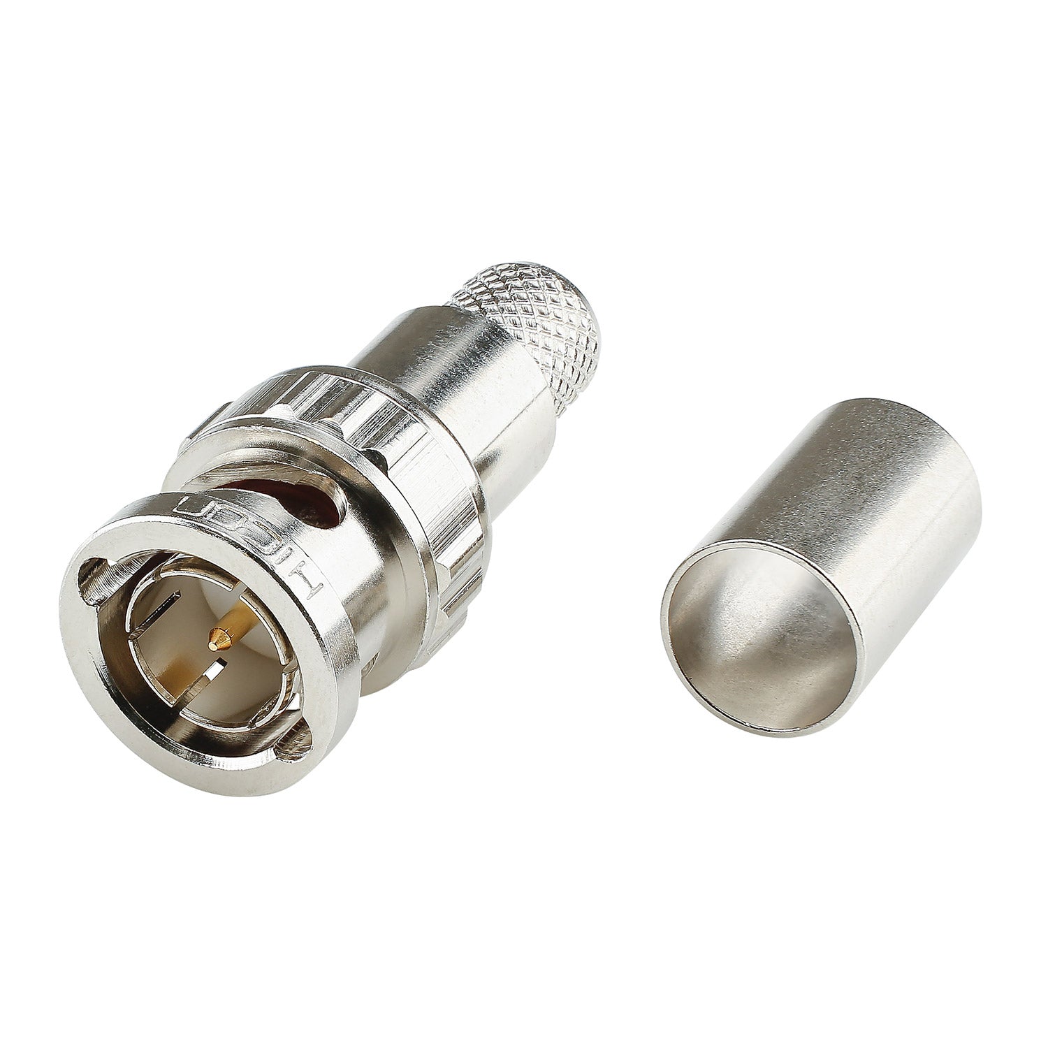 HICON BNC 6G crimp-kištukas jungtis, tiesi, nickel