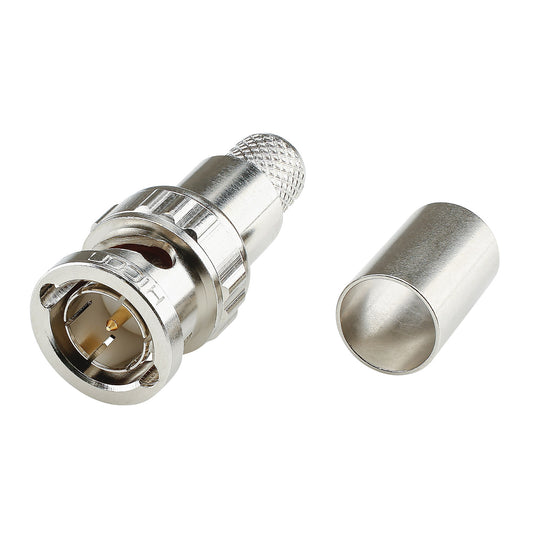 HICON BNC 6G crimp-kištukas jungtis, tiesi, nickel