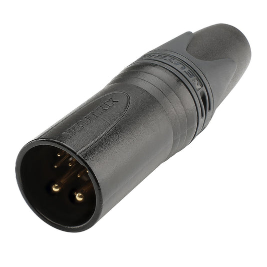 NEUTRIK® , 10-pole kištukas jungtis, gold plated contact(s), tiesi, juodas