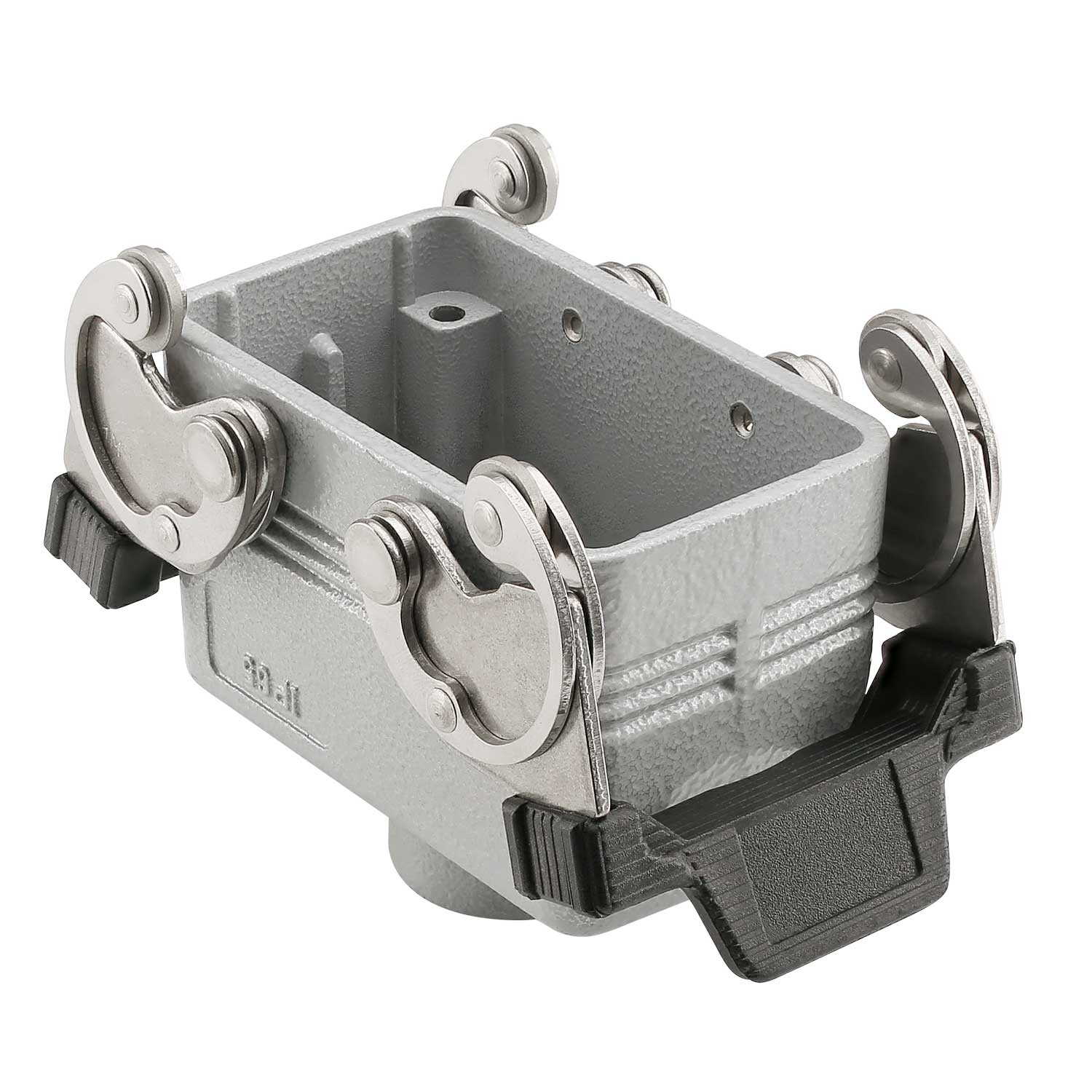 ILME rectangular MP 10, metal-, Sleeve housing, 4 bolts, pilkas