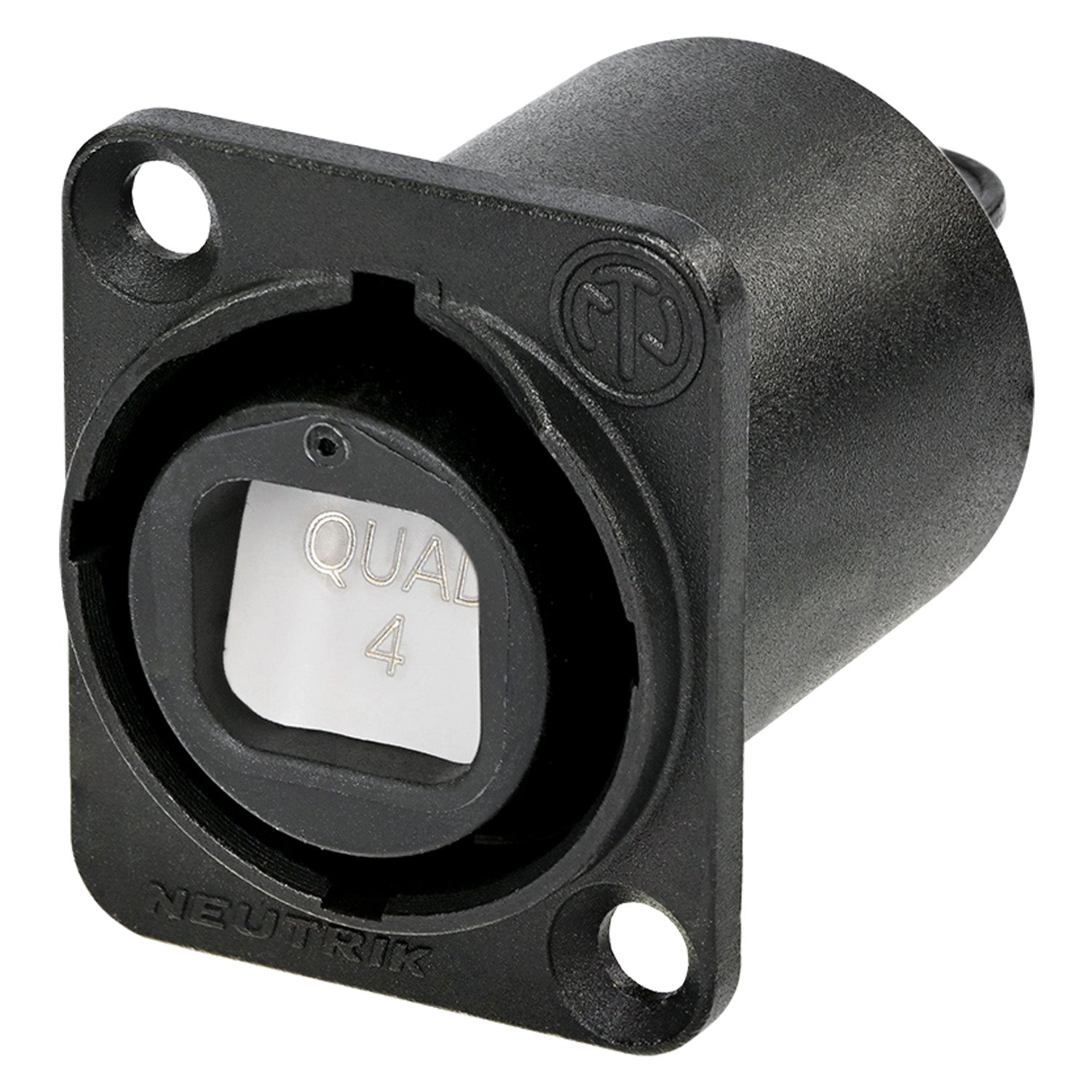 NEUTRIK® opticalCON®, metal-, Patch-lizdas jungtis, Type D, pilkas