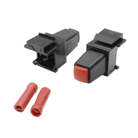plastic-mountingfemale jungtis, clamping terminal max. 1.5 mm², Keystone Clip-In, juodas