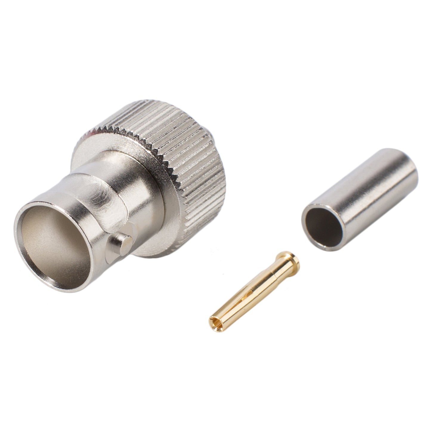 Telegärtner BNC crimp-lizdas jungtis, tiesi, nickel