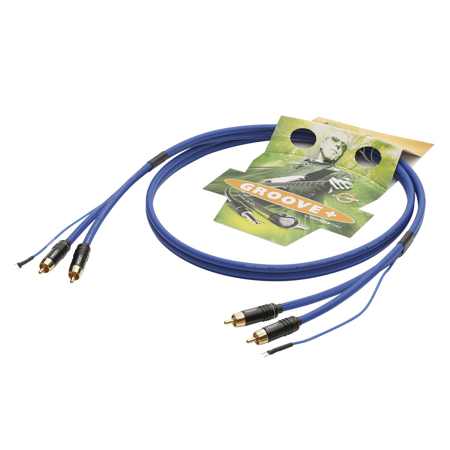 Rca patch cable, unbalanced SC-Sinus Control, 2 | RCA / RCA, HICON