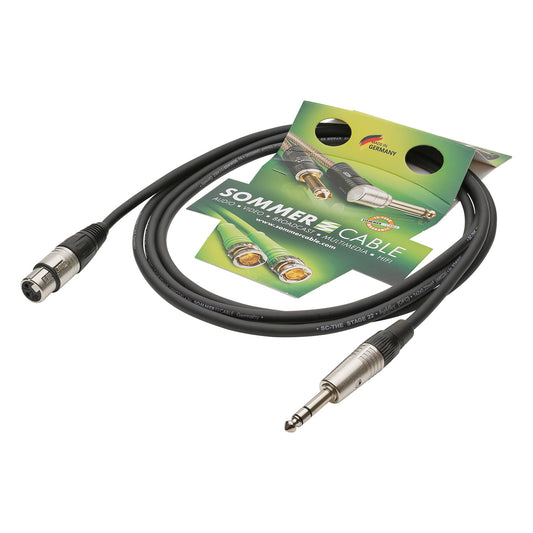 Mikrofono kabelis Stage 22 Highflex, 2 x 0,22 mm² | XLR / jack, NEUTRIK®
