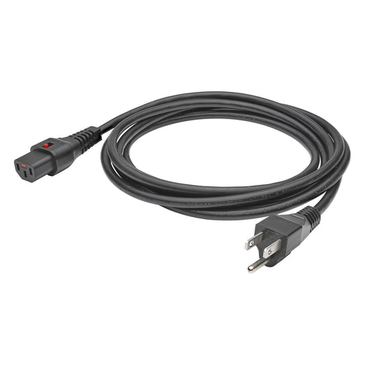 Power supply IEC cable, 3 x 1,00 mm² | IEC cable socket / USA Plug NEMA 5-15P