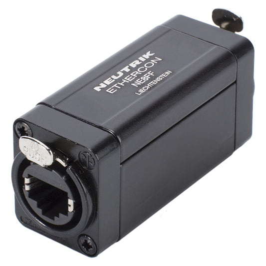 NEUTRIK® sujungiklis | RJ45 lizdas tiesi, juodas