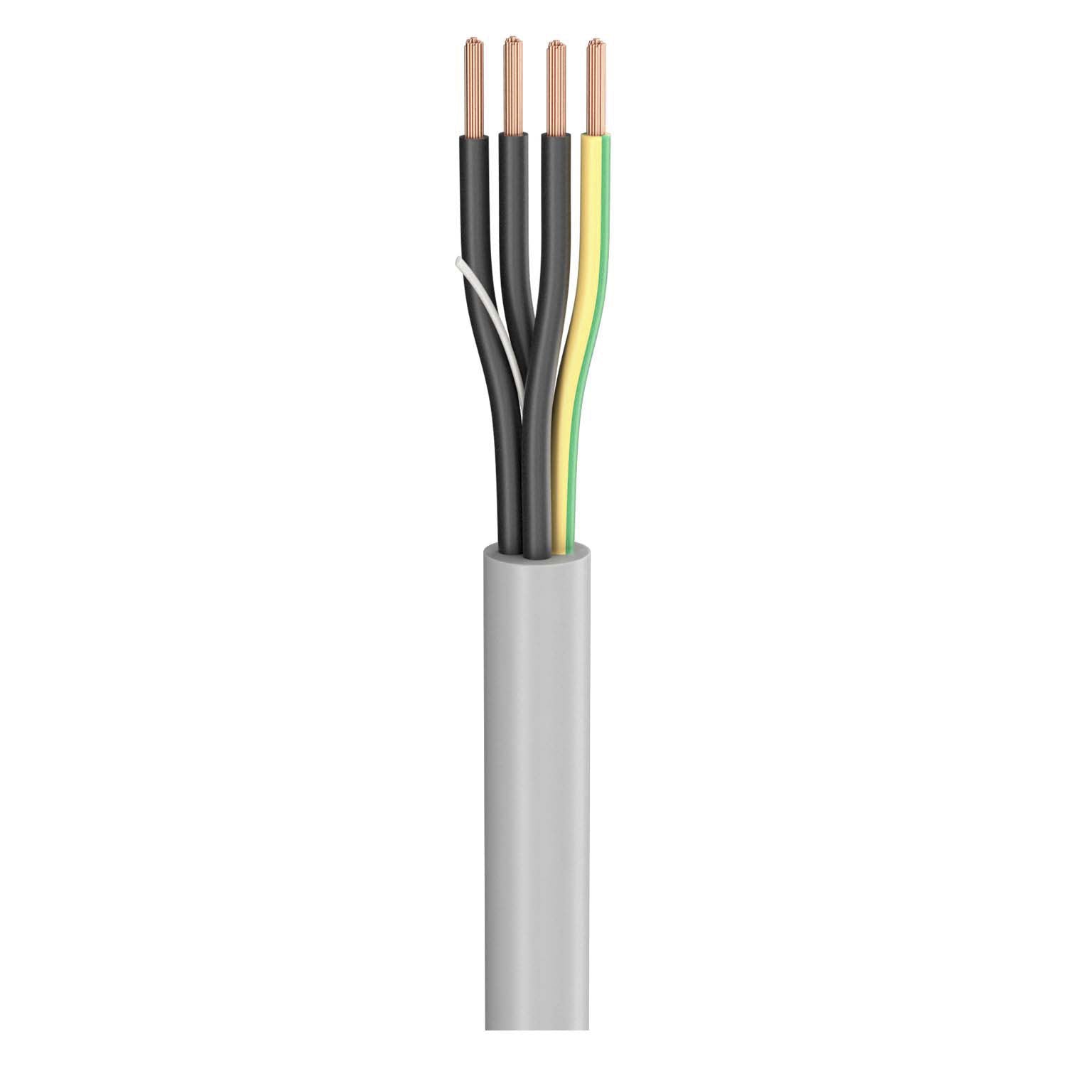Load multicore SC-Atrium Flex; 4 x 2.50 mm²; PVC, Ø 9,10 mm; pilkas