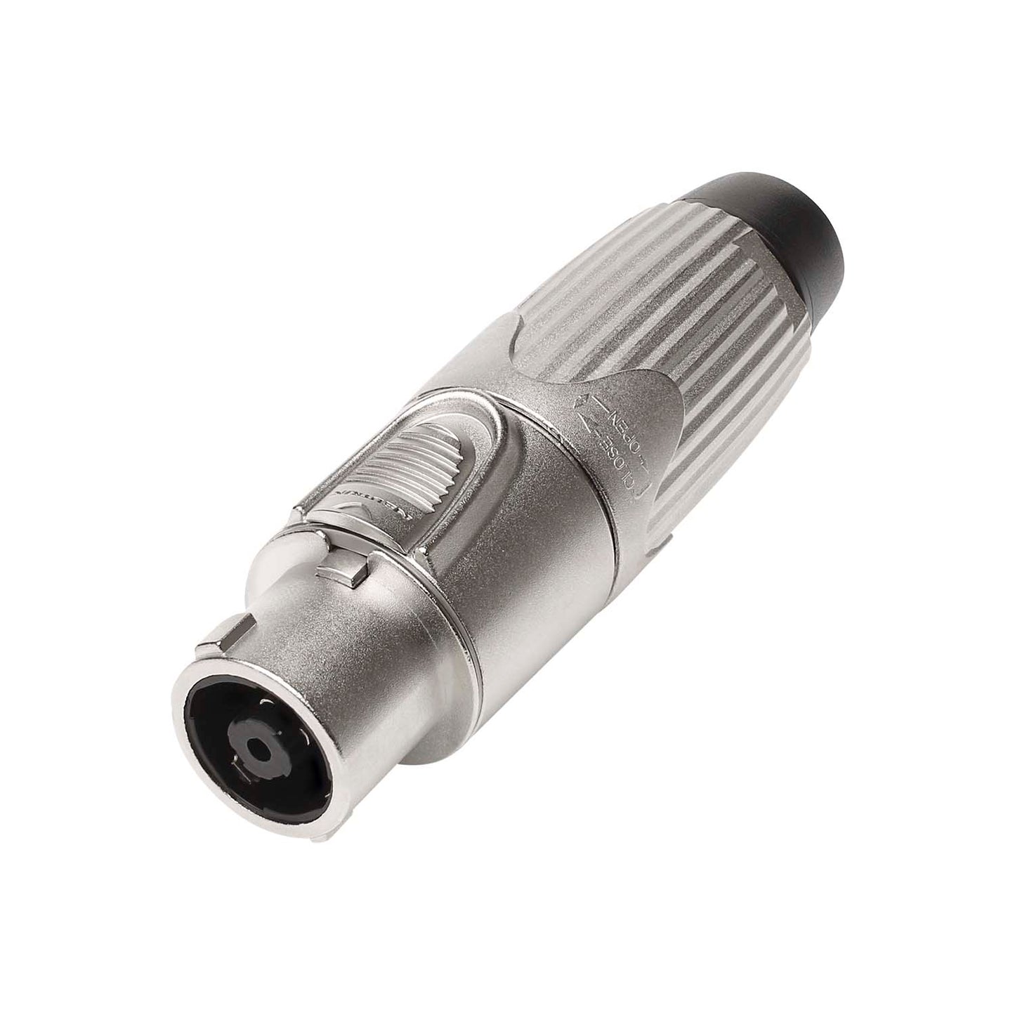 NEUTRIK® speakON®, IP52 , 8-pole , metal-, Soldering-lizdas jungtis, sidabrinis plated contact(s), tiesi, max. 6 mm², nickel
