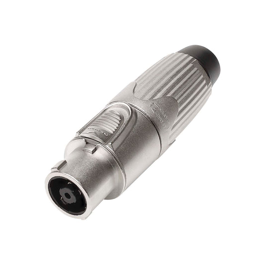 NEUTRIK® speakON®, IP52 , 8-pole , metal-, Soldering-lizdas jungtis, sidabrinis plated contact(s), tiesi, max. 6 mm², nickel