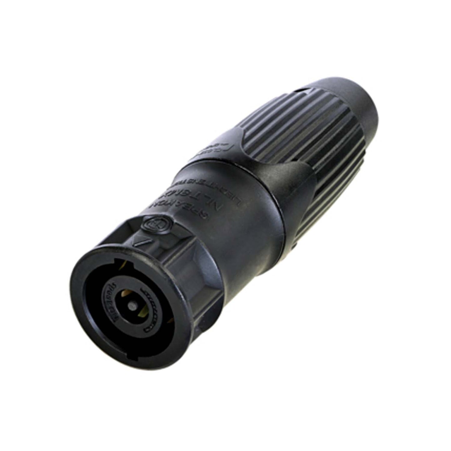 NEUTRIK® speakON®, IP52 , 8-pole , metal-, Soldering-kištukas jungtis, sidabrinis plated contact(s), tiesi, juodas