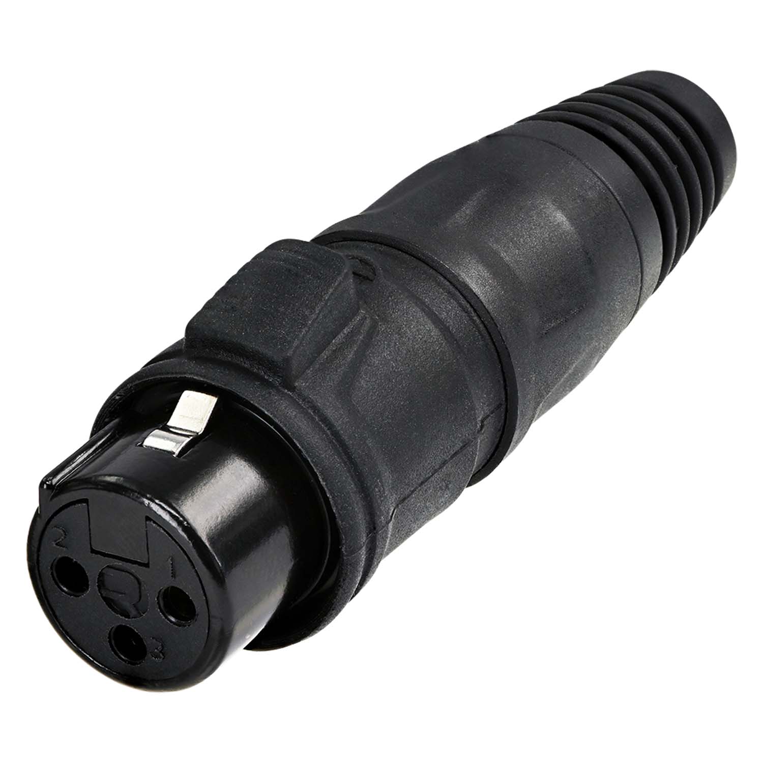 REAN XLR, IP65 in mated condition , 3-pole lizdas jungtis, tiesi, juodas