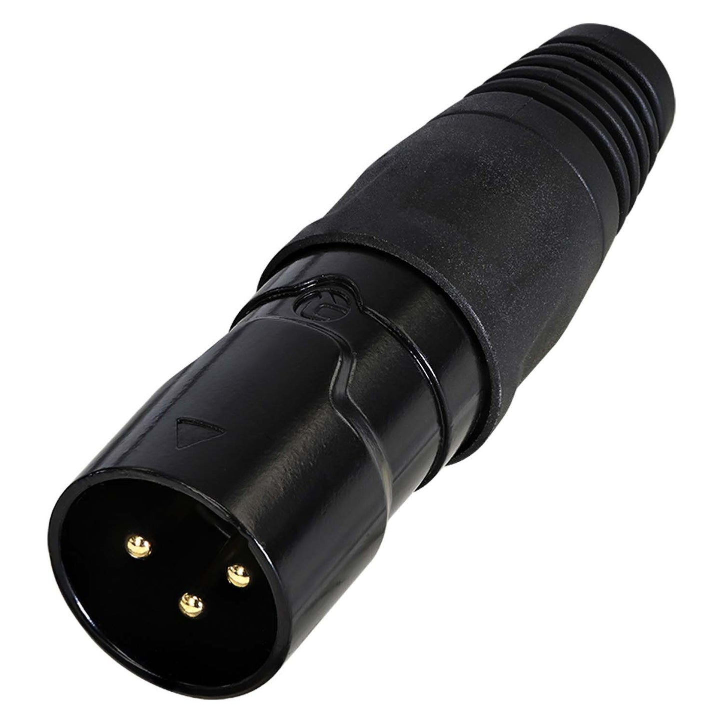 REAN XLR, IP65 in mated condition , 3-pole kištukas jungtis, gold plated contact(s), tiesi, juodas