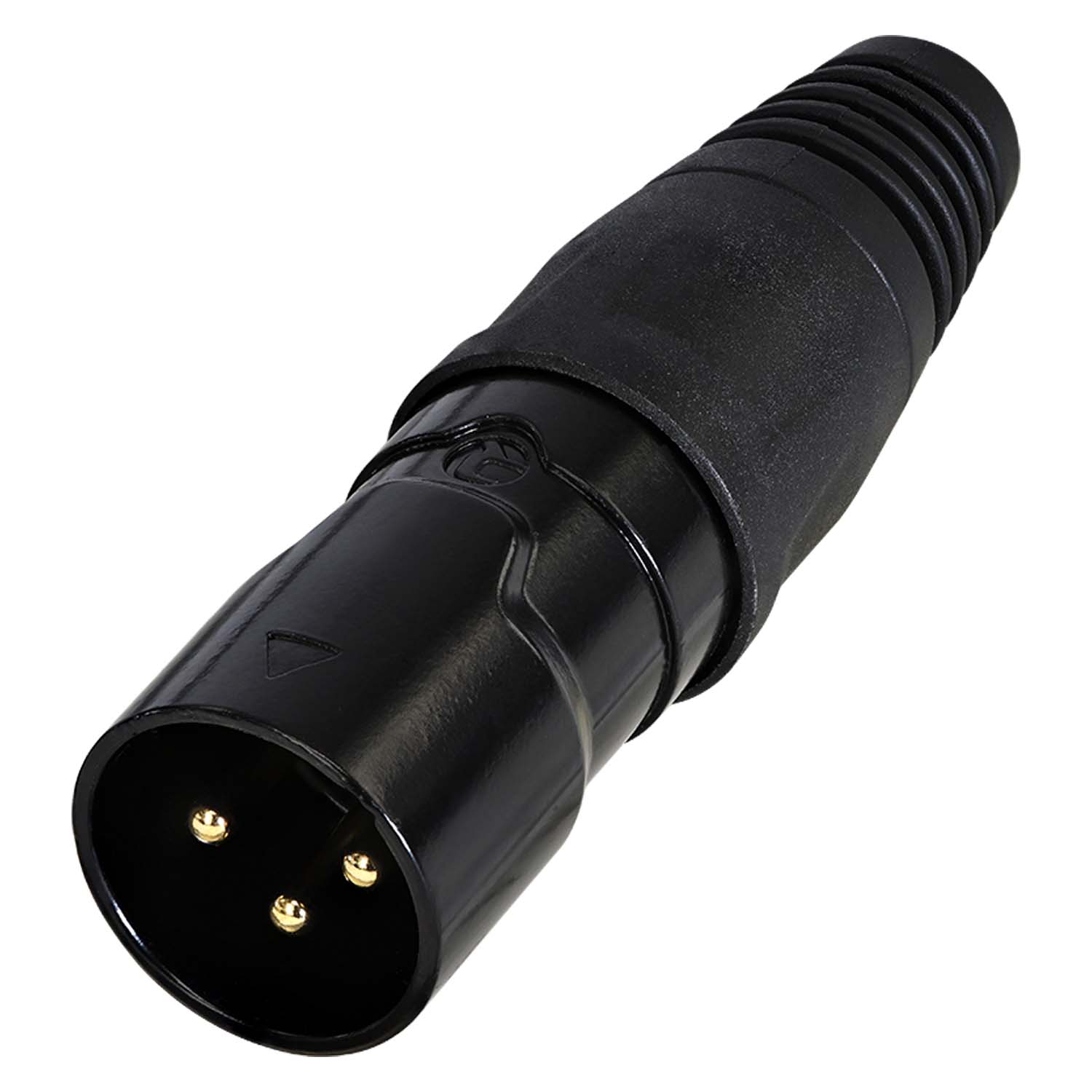 REAN XLR, IP65 in mated condition , 3-pole kištukas jungtis, gold plated contact(s), tiesi, juodas